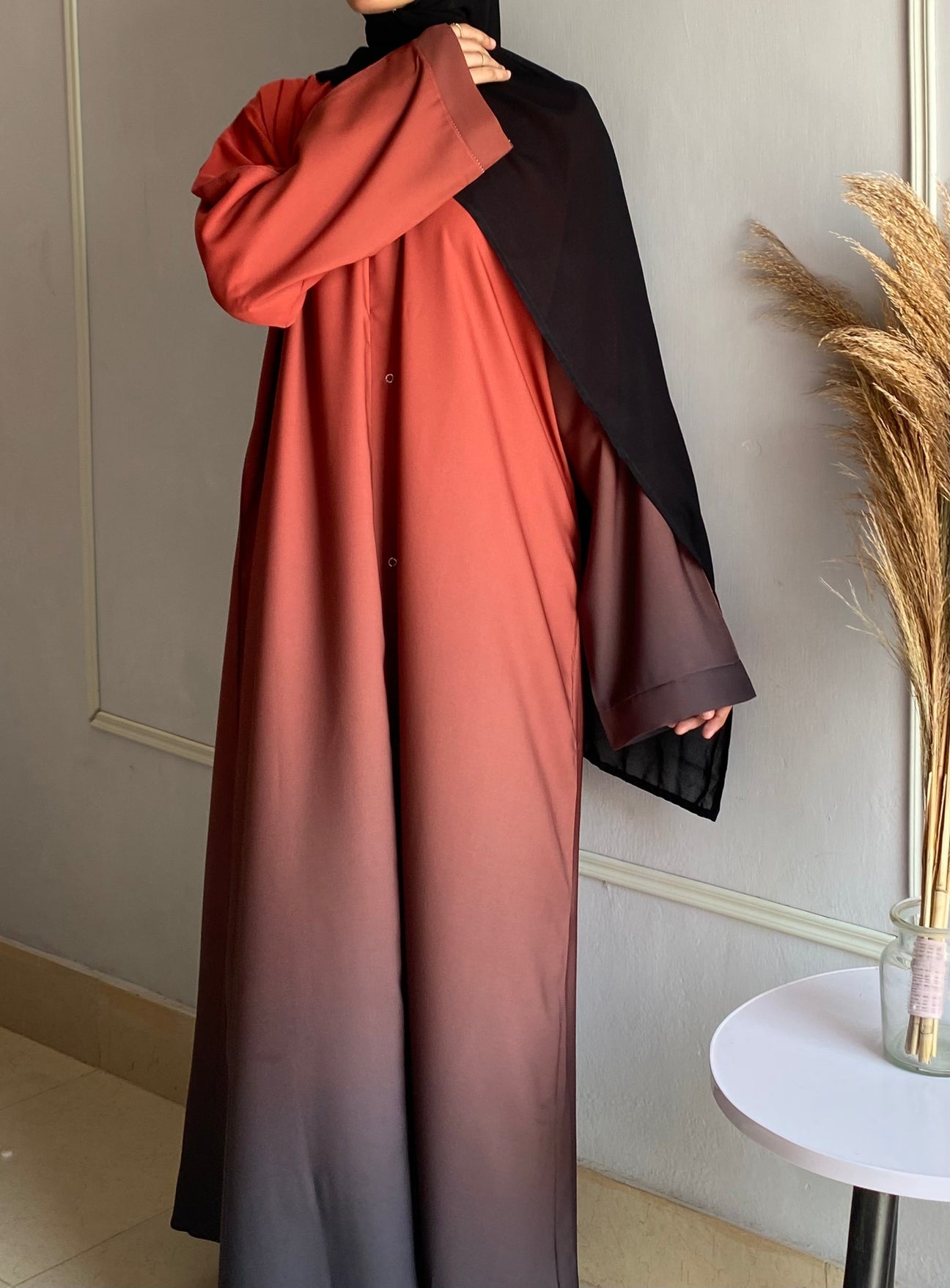 Ombre Tie-Dye Abaya