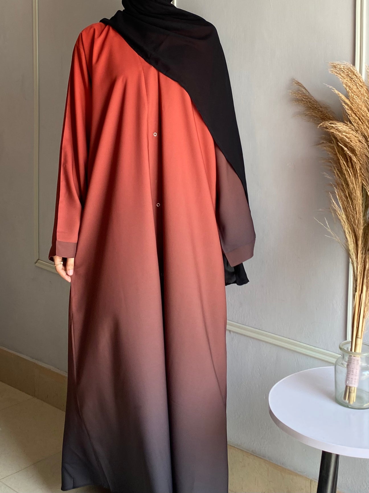 Ombre Tie-Dye Abaya