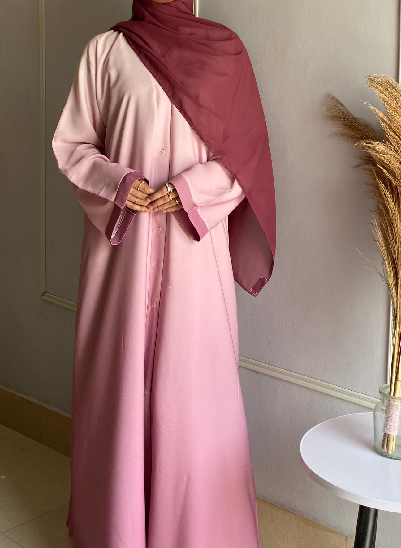 Ombre Tie-Dye Abaya